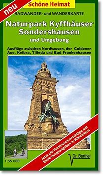 portada Naturpark Kyffhäuser, Sondershausen und Umgebung 1: 35 000. Radwander-Und Wanderkarte (in German)