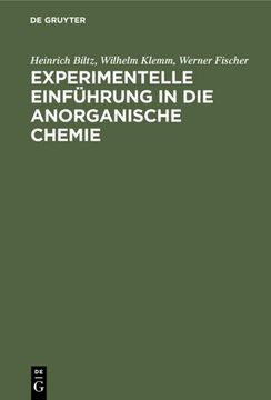 portada Experimentelle Einführung in die Anorganische Chemie (en Alemán)
