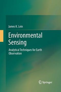 portada Environmental Sensing: Analytical Techniques for Earth Observation (en Inglés)
