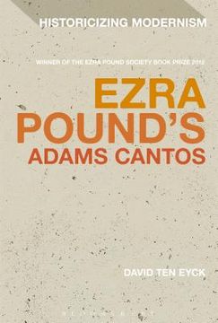 portada Ezra Pound's Adams Cantos (en Inglés)