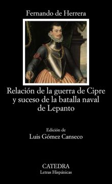 portada Relación de la Guerra de Cipre y Suceso de la Batalla Naval de Lepanto (Letras Hispánicas)
