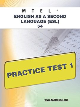 portada Mtel English as a Second Language (Esl) 54 Practice Test 1 (en Inglés)