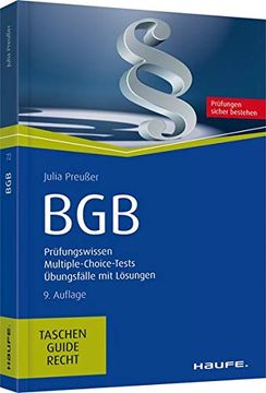 portada Bgb: Prüfungswissen, Multiple-Choice-Tests, Übungsfälle mit Lösungen (Haufe Taschenguide) (en Alemán)