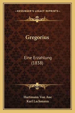 portada Gregorius: Eine Erzahlung (1838) (in German)
