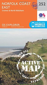 portada Norfolk Coast East (os Explorer Map) (en Inglés)