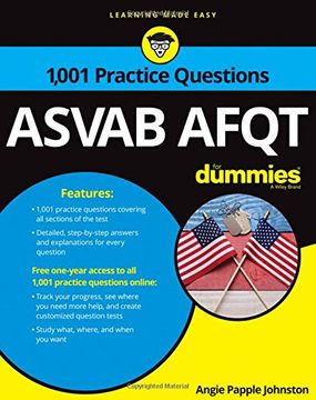 portada 1,001 ASVAB AFQT Practice Questions For Dummies (For Dummies (Career/Education))