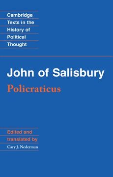 portada John of Salisbury: Policraticus Paperback (Cambridge Texts in the History of Political Thought) (en Inglés)