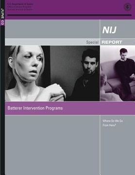 portada June 2003: Batterer Intervention Programs: Where Do We Go From Here? (en Inglés)