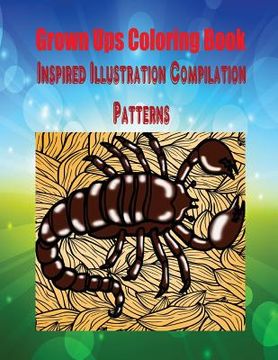 portada Grown Ups Coloring Book Inspired Illustration Compilation Patterns
