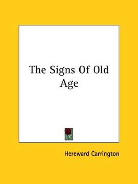 portada the signs of old age (en Inglés)