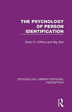 portada The Psychology of Person Identification (Psychology Library Editions: Perception) (en Inglés)