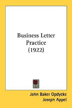 portada business letter practice (1922) (en Inglés)