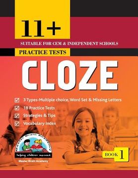 portada 11+ Cloze: Cloze Practice Tests (en Inglés)