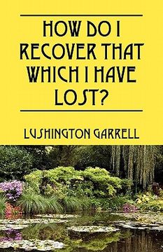 portada how do i recover that which i have lost? (in English)