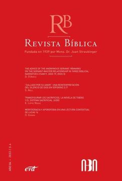 portada Revista Biblica 2022/3-4 - año 84