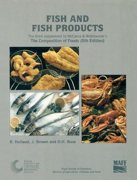 portada Fish and Fish Products: Supplement to the Composition of Foods (en Inglés)