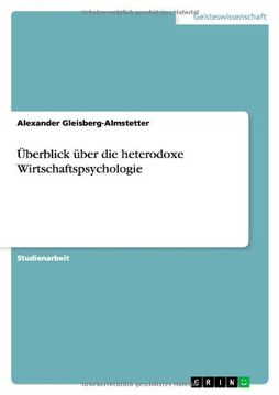portada Überblick über die heterodoxe Wirtschaftspsychologie (German Edition)