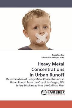 portada heavy metal concentrations in urban runoff (en Inglés)