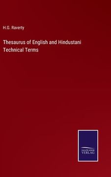 portada Thesaurus of English and Hindustani Technical Terms (en Inglés)