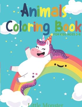 portada Animals colouring books: For kids & toddlers - activity books for preschooler - coloring book for Boys, Girls, Fun, ... book for kids ages 2-4