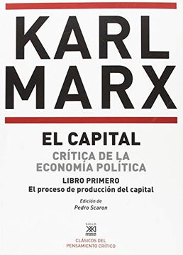 portada Capital 1 Critica de la Economia Politica Proceso de Produc (in Spanish)