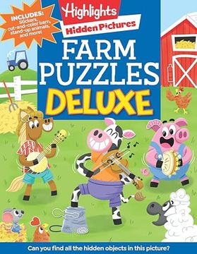 portada Farm Puzzles Deluxe (Highlights Hidden Pictures) (in English)