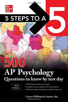 portada 5 Steps to a 5: 500 ap Psychology Questions to Know by Test Day, Third Edition (en Inglés)