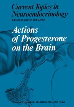 portada actions of progesterone on the brain (en Inglés)