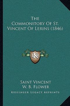 portada the commonitory of st. vincent of lerins (1846) (en Inglés)