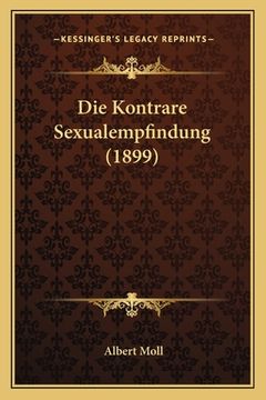 portada Die Kontrare Sexualempfindung (1899) (en Alemán)