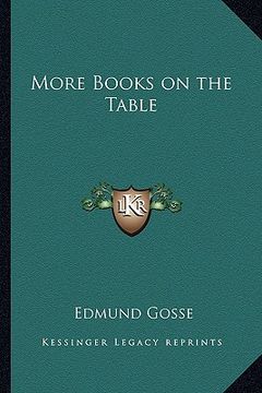 portada more books on the table (en Inglés)