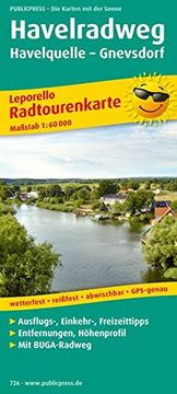 portada Radtourenkarte Havelradweg, von der Quelle bis zur Mündung 1: 60 000 (en Alemán)