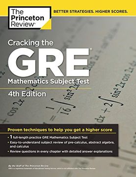 portada Cracking the gre Mathematics Subject Test (en Inglés)