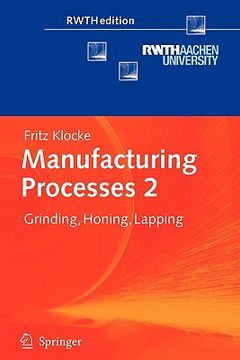portada manufacturing processes 2: grinding, honing, lapping (en Inglés)