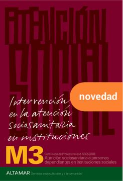 portada Intervencion en la Atencion Sociosanitaria en Instituciones. -M3