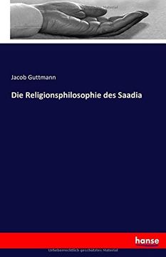 portada Die Religionsphilosophie des Saadia