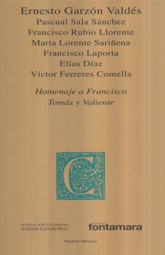 portada Homenaje a Francisco Tomas y Valiente (in Spanish)