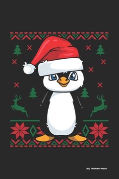 portada Ugly Christmas Penguin: 120 Pages I 6x9 I Graph Paper 4x4