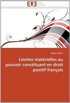 portada Limites Materielles Au Pouvoir Constituant En Droit Positif Francais