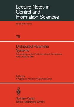 portada distributed parameter systems: proceedings of the 2nd international conference vorau, austria 1984 (en Inglés)