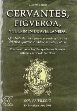 portada Cervantes, Figueroa y el Crimen de Avellaneda