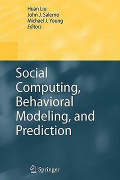 portada social computing, behavioral modeling, and prediction (en Inglés)