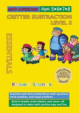 portada Math Superstars Subtraction Level 2: Essential Math Facts for Ages 5 - 8 (5) (in English)
