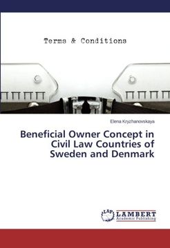 portada Beneficial Owner Concept in Civil Law Countries of Sweden and Denmark
