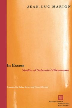 portada In Excess: Studies of Saturated Phenomena (Perspectives in Continental Philosophy) 