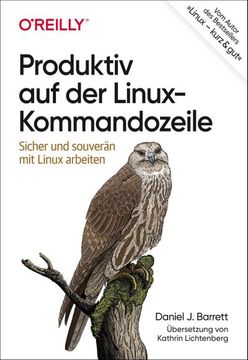 portada Produktiv auf der Linux-Kommandozeile (en Alemán)