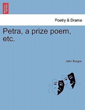 portada petra, a prize poem, etc.