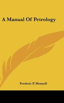 portada a manual of petrology (en Inglés)