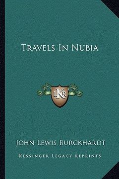 portada travels in nubia (en Inglés)