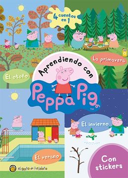 portada Aprendiendo con Peppa pig; Las estaciones (otoño - invierno - primavera - verano)